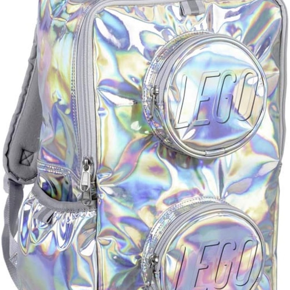 LEGO Brick Silver Holographic Backpack
